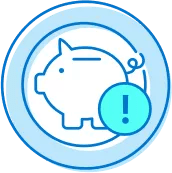 Illustration of a piggy bank demonstrating how to save for unexpected expenses