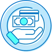 Illustration of cash and credit cards displaying ways to manage your debt