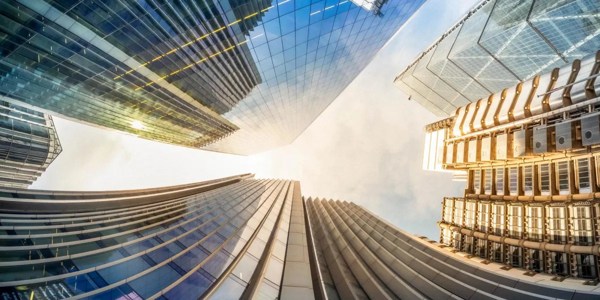 Man and woman smiling outside