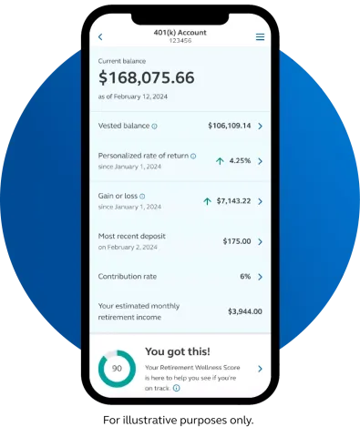 Image shot of mobile app account balance.