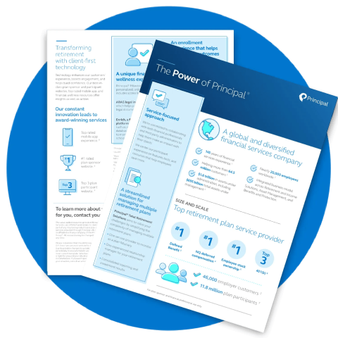 A screenshot of Power of Principal brochure.