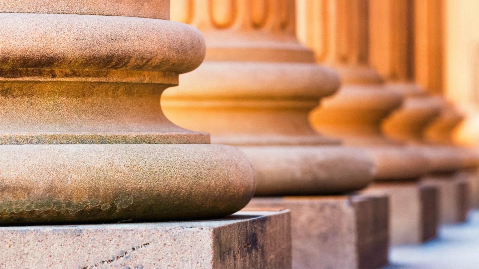 Columns of a building