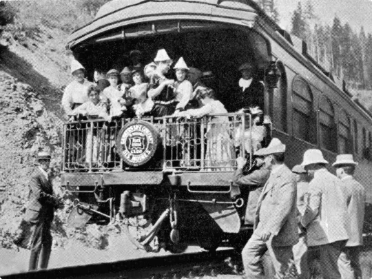 The San Francisco Flyer picking up Principal agents and families on the way to the first convention in 1915