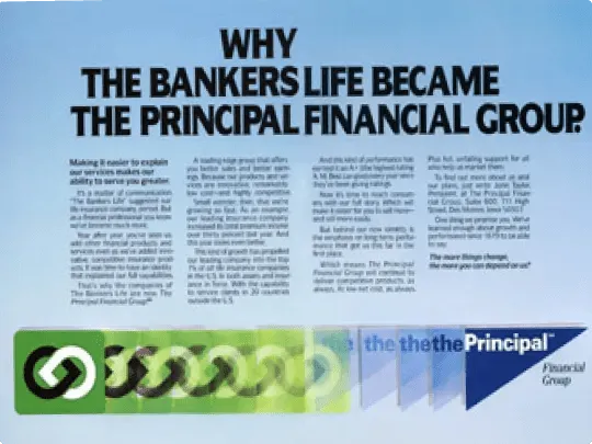 Bankers Life to Principal Financial Group ad