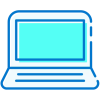 Employer portal Open laptop icon