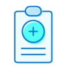 Health care planning Icon of a doctor's clipboard