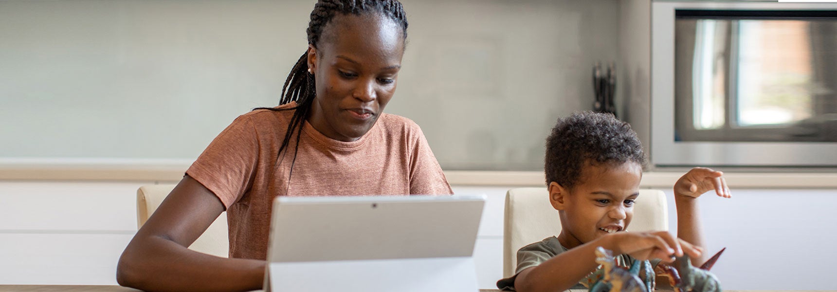 Picture of a woman checking her credit score online. Photo of a woman checking her credit score online.