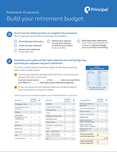 A preview of the financial goals worksheet download. Thumbnail of the financial goals worksheet that you can download.