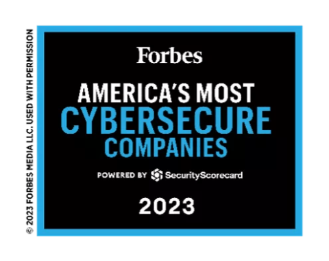 Forbes' America's most cybersecure companies of 2023 award winner