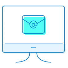 Email us illustration of envelope