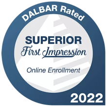 DALBAR rated 2022 Superior First Impression seal