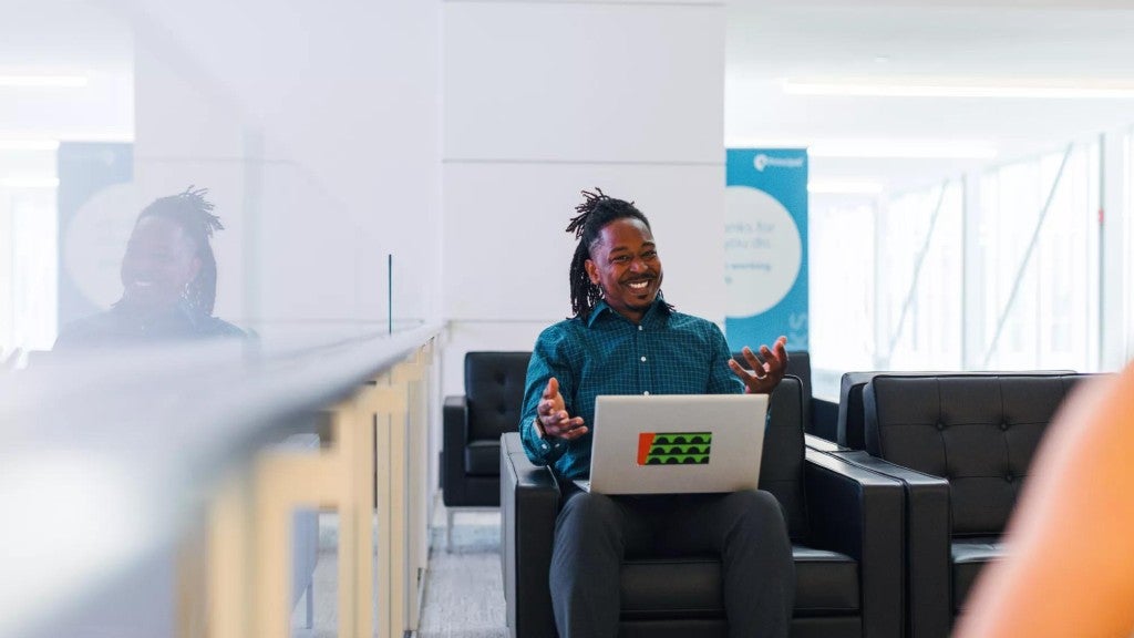 Principal employee during a meeting at Principal global headquarters.