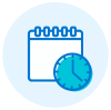 Calendar and clock illustration Calendar and clock illustration